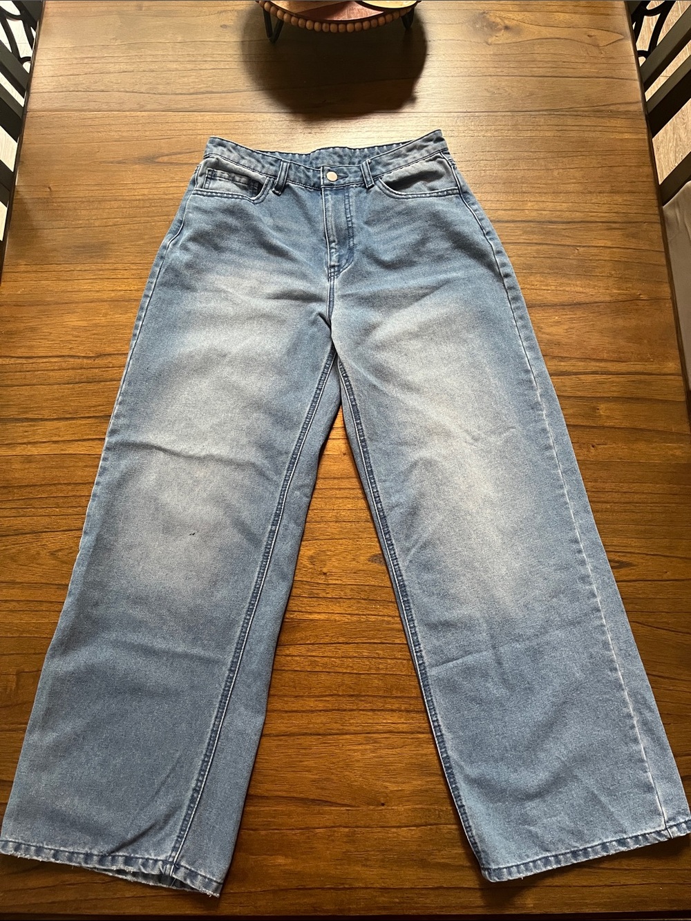 ASOS Light Blue Wide-Leg Jeans